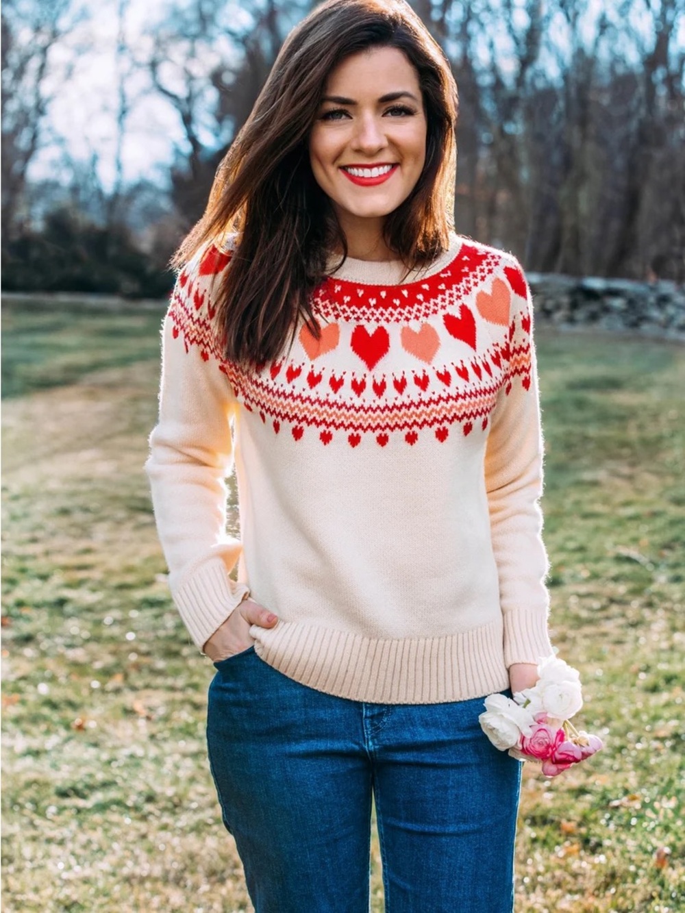Kiel James Patrick Heart Sweater XL